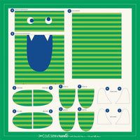 Monster Zipper Pouch Panel