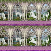 Unicorns-Border Stripe