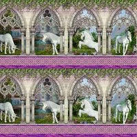 Unicorns-Border Stripe