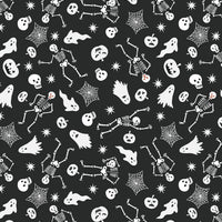 Witchy Woods Spooky Friends On Black (glow in the dark)