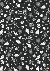 Witchy Woods Spooky Friends On Black (glow in the dark)