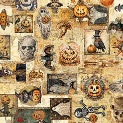 Jeepers Creepers Halloween Ephemera Tan