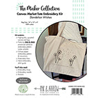Embroidery Canvas Tote Dandelion