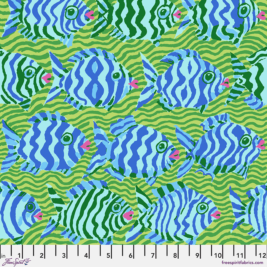 August 2025 - Minnows - Lime - Kaffe Fassett