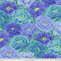 August 2025 - Tibetan Peony - Blue - Kaffe Fassett