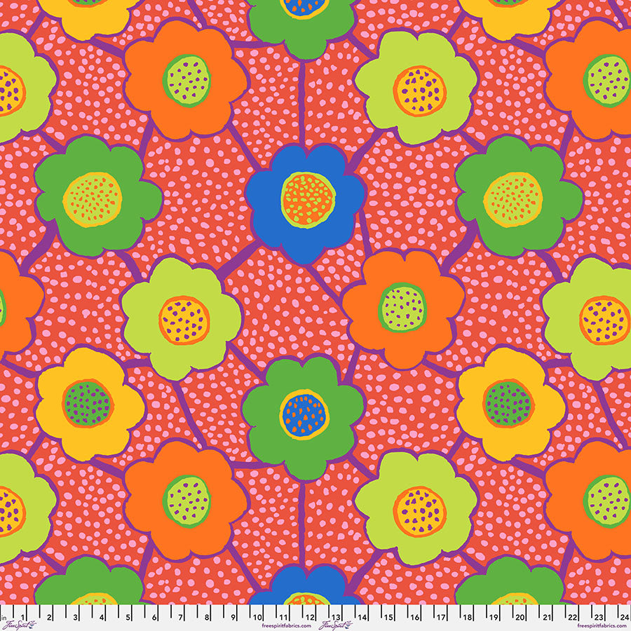 August 2025 - Floral Connections - Red - Kaffe Fassett