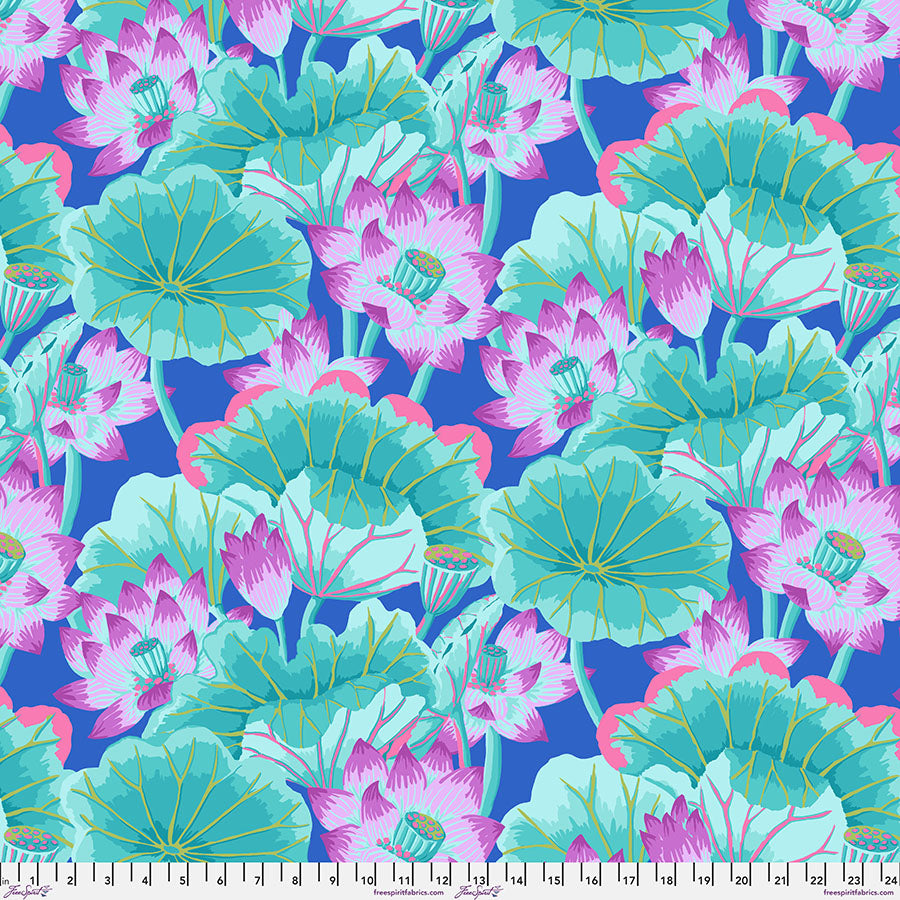 August 2025 - Lake Blossoms - Turquoise - Kaffe Fassett