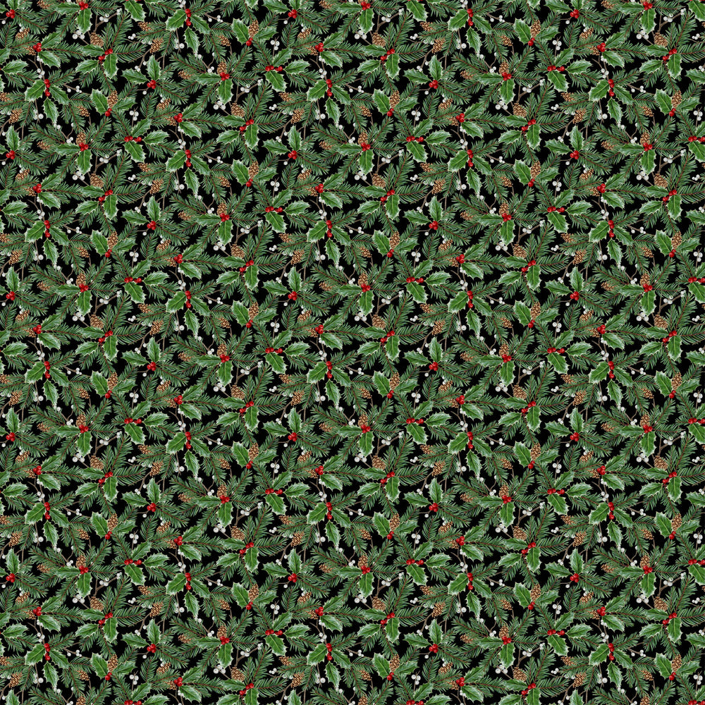 Highland Heart - Large Holly - Black Multi