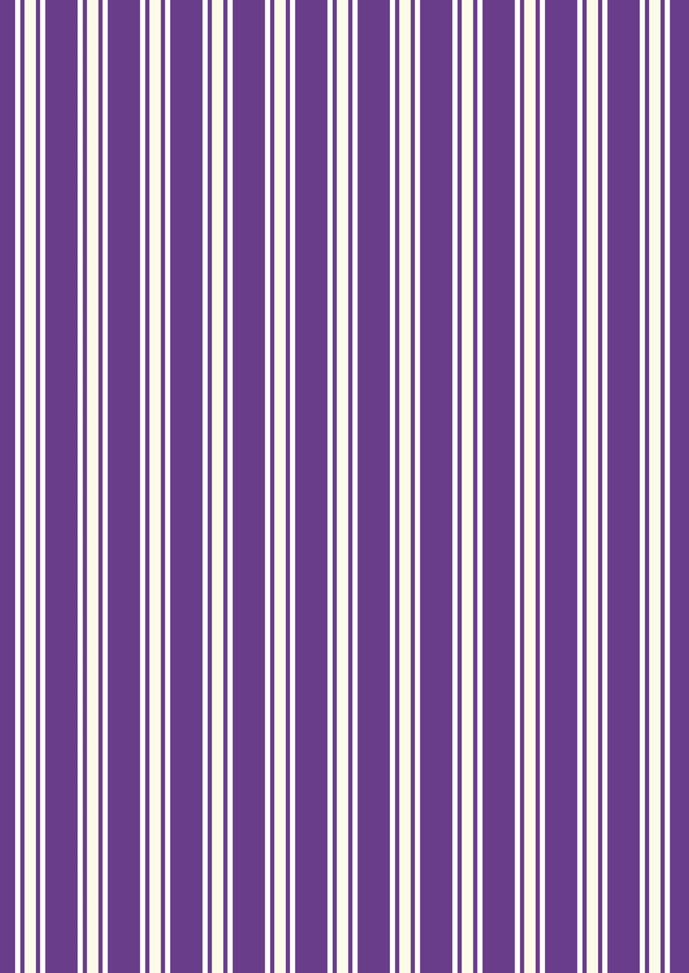 Witchy Woods Terrifying Ticking Stripe On Spooky Purple (glow in the dark)