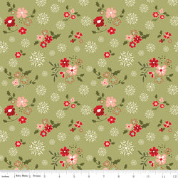 Glisten - Winter Flowers - Olive