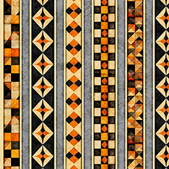Jeepers Creepers Halloween Geo Stripe Multi
