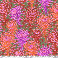 August 2025 - Spider Mums - Red - Kaffe Fassett