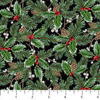 Highland Heart - Large Holly - Black Multi