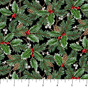 Highland Heart - Large Holly - Black Multi