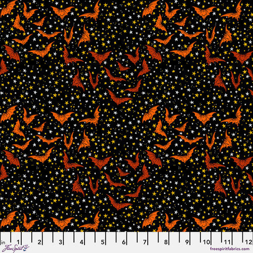 Costumes & Cobwebs Ditsy Bats Black