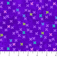 Hugs&Kisses Flannel Purple Multi