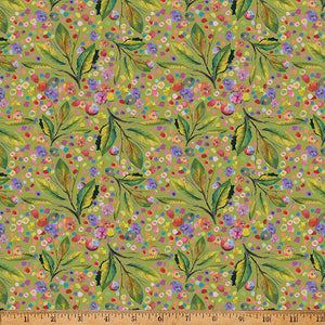 Whimsical Flower Garden Olive
