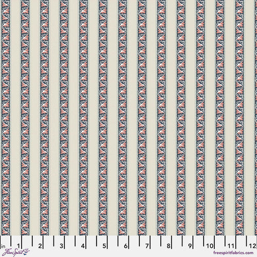Red House Red Car Stripe River by Morris & Co
