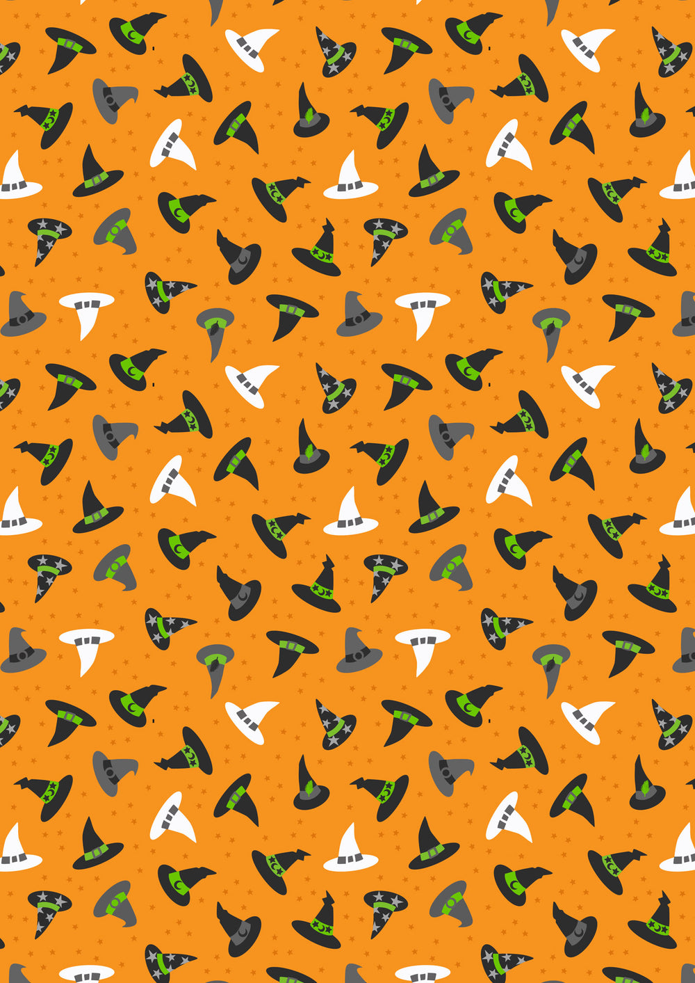 Witchy Woods Witches Hats On Halloween Orange (glow in the dark)