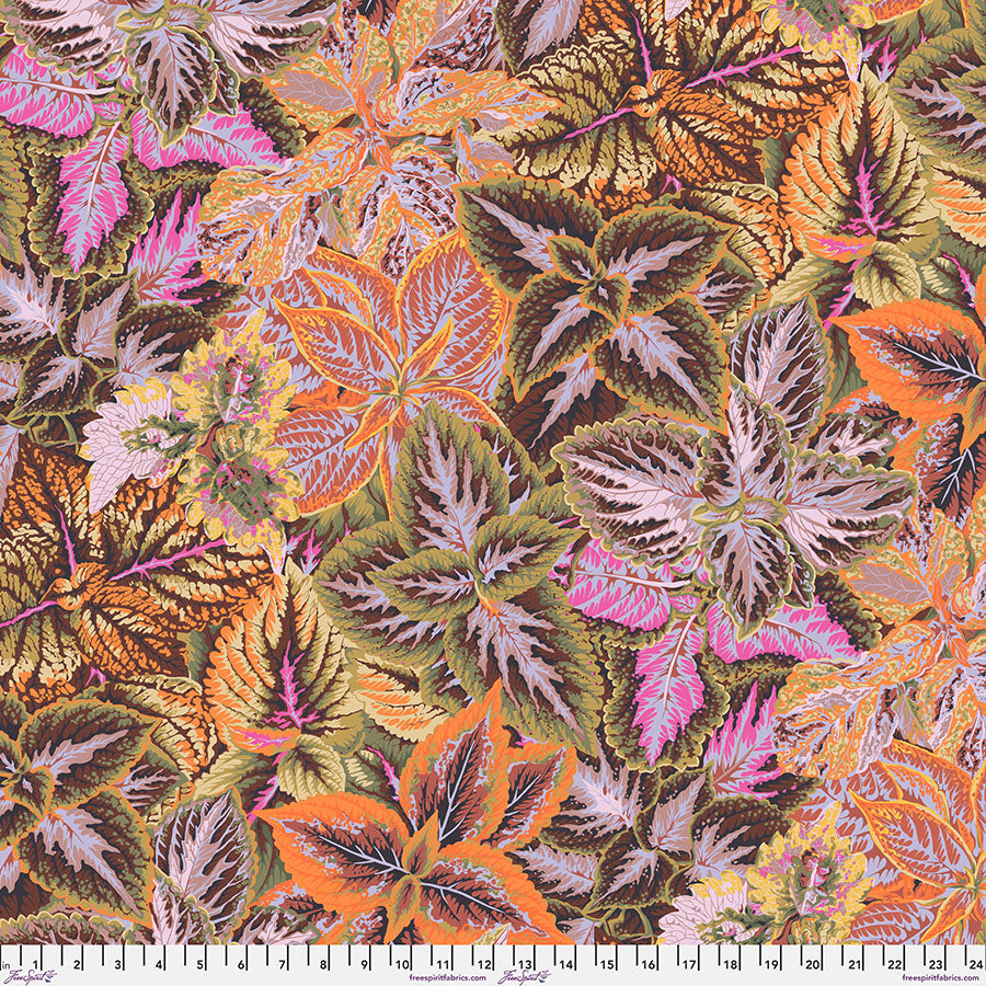 August 2025 - Bold Leaves - Brown - Kaffe Fassett