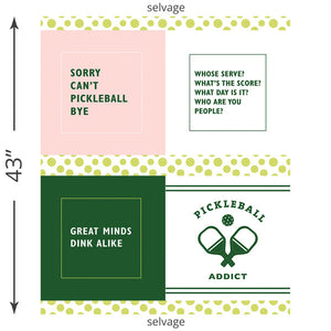 Pickleball 35.5x43 Panel