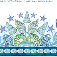 Wonders of the Ocean - Border - Blue - Jason Yenter