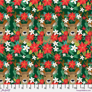 Christmas Cabin Reindeer Revelry - Multi
