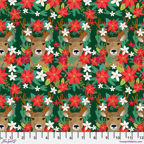 Christmas Cabin Reindeer Revelry - Multi