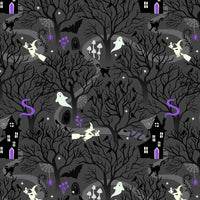 Witchy Woods On Dark Grey (glow in the dark)
