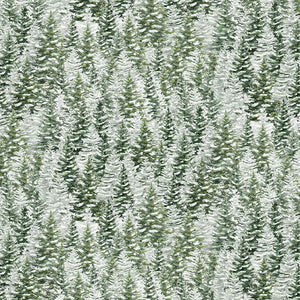 Winter Wonderland Snowy Pine Trees