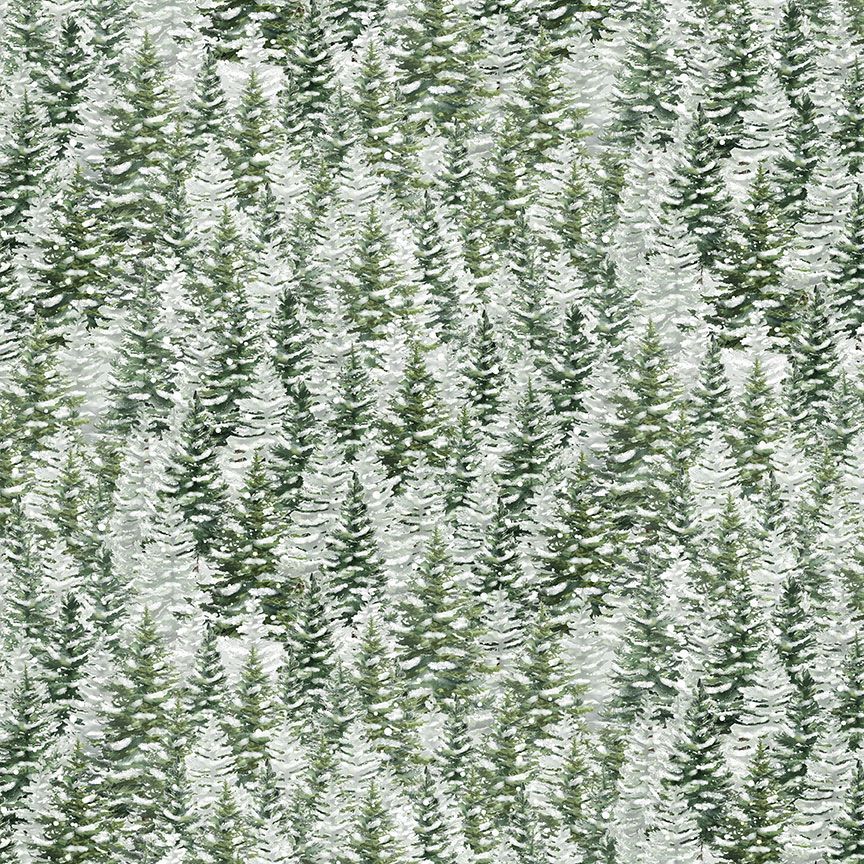 Winter Wonderland Snowy Pine Trees