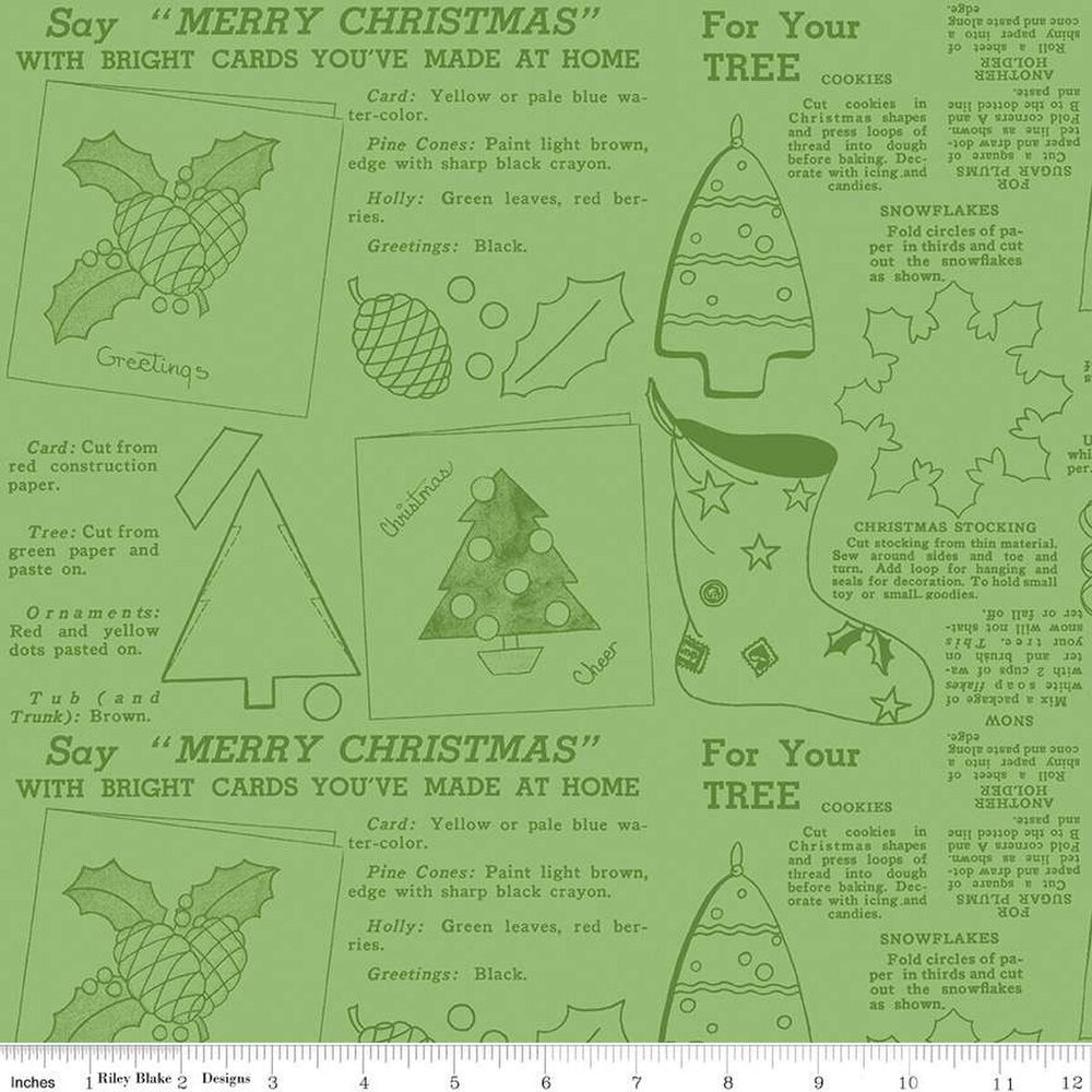 Classic Christmas - Handmade - Green