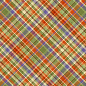 Cornucopia Harvest Diagonal Plaid Multi