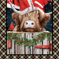 Highland Heart - Panel - Black Multi