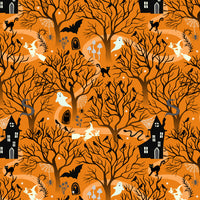 Witchy Woods On Halloween Orange (glow in the dark)