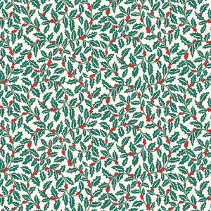 Festive Greetings - Swirling Holly - Liberty Fabrics