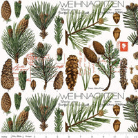 Classic Christmas - Botanical Pines - White