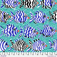 August 2025 - Minnows - Aqua - Kaffe Fassett