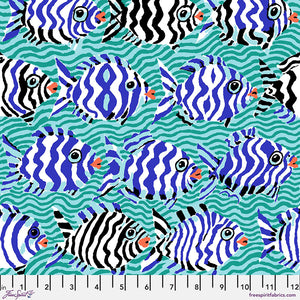 August 2025 - Minnows - Aqua - Kaffe Fassett