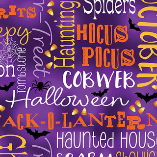 Ghostly Soiree - Ghostly Words - Purple - Nicole Decamp