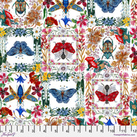 Nocturnal Creatures - Moths & Beetles - White - Maria Matos
