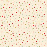 Glisten 108" Wide Back Dots Eggnog