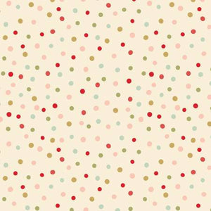 Glisten 108" Wide Back Dots Eggnog
