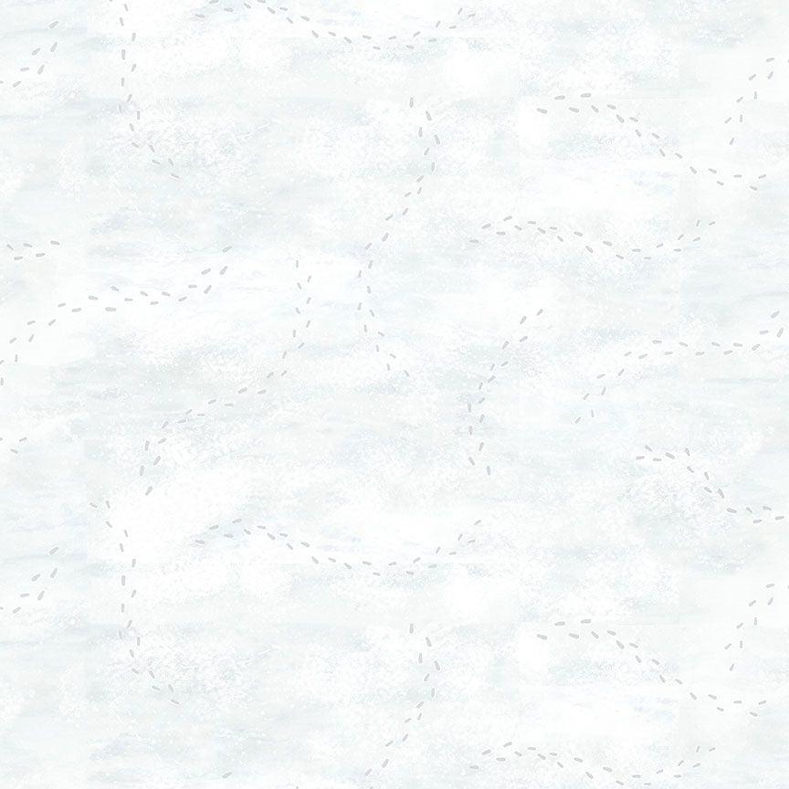 Winter Wonderland Snowy Footprints
