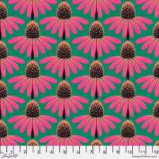 AM Cotton Lawn Echinacea  Sunset
