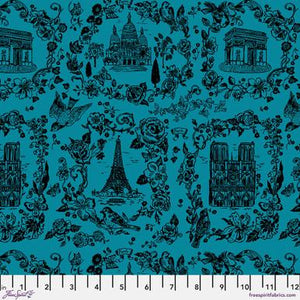A Spring In Paris Sightseeing  Tonal Azul