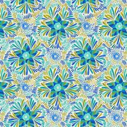 Bahia Axe Blue and Green Flora