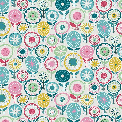 Blooming Color Josie  Turquoise/Multi
