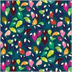 Botanica Summer Leaves Teal by Sally Kelly