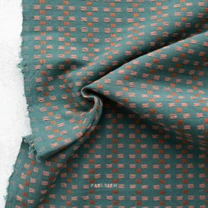 Canyon Springs Basket Weave - Teal by Fableism